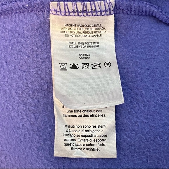 Columbia Lavender Full Zip Front Fleece - Picture 9 of 9